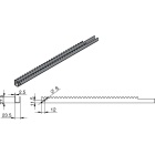 Hammaslatt, sirge, paksus 2.5 mm l= 1225 mm