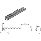 Hammaslatt, sirge, paksus 2 mm l= 1045